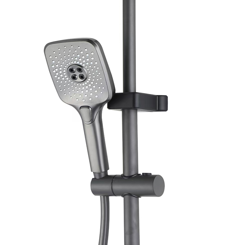 Modern High-Efficiency Showerhead with Multiple Setting Options and Digital Rain Patterning