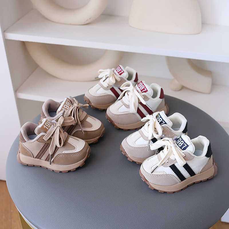 Athletic Outdoor Girls shoes 2025 Spring and Autumn new style walking shoes childrens casual shoes waterproof leather surface mens treasure Forrest sY