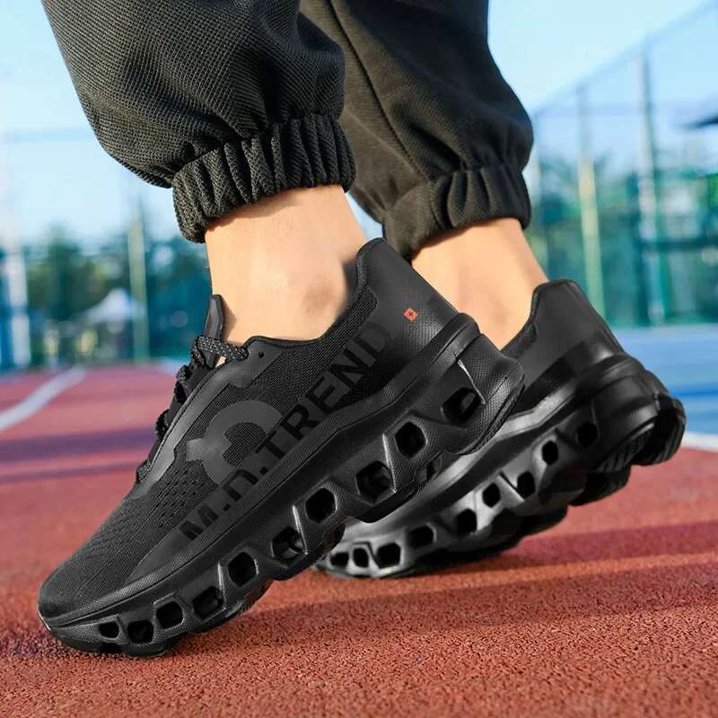 Men's and women's marathon hot breathable mesh walking ultr a-light outdoor running casu al sports tennis shoes