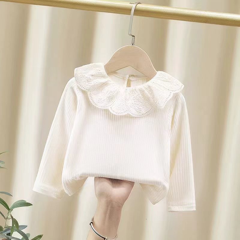 Ddmyshoesvip Women S Treasure Bottom Shirt Spring And New Style Doll Collar Children S Autumn Clothing Baby Interior Top For Girls