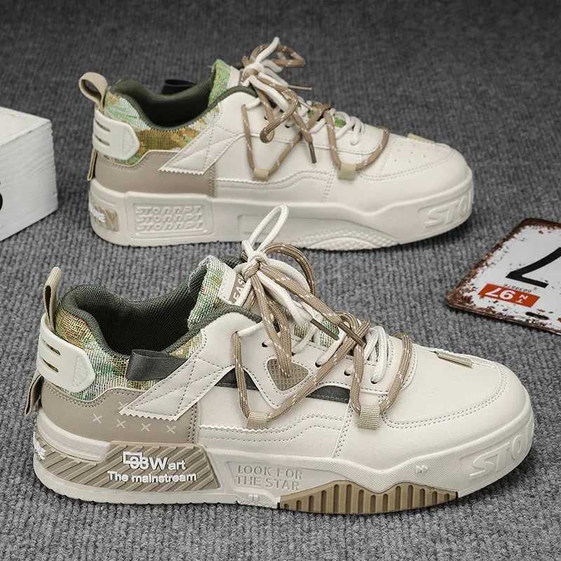 Korean Version Men Casual Shoes Spring Fashion Versatile Thick Sole Comfortable Board Shoes Outdoor Travel Sports Shoes Y250315