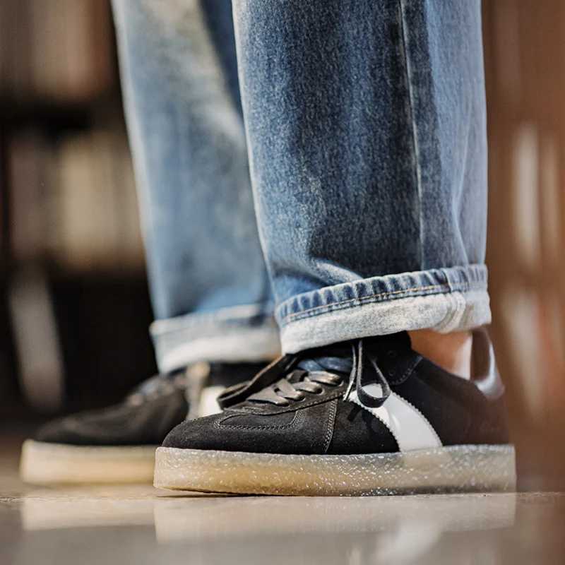 Madden mens retro training shoes 2023 autumn and winter new low board casual mens sports shoes thick soled shoes Y250315