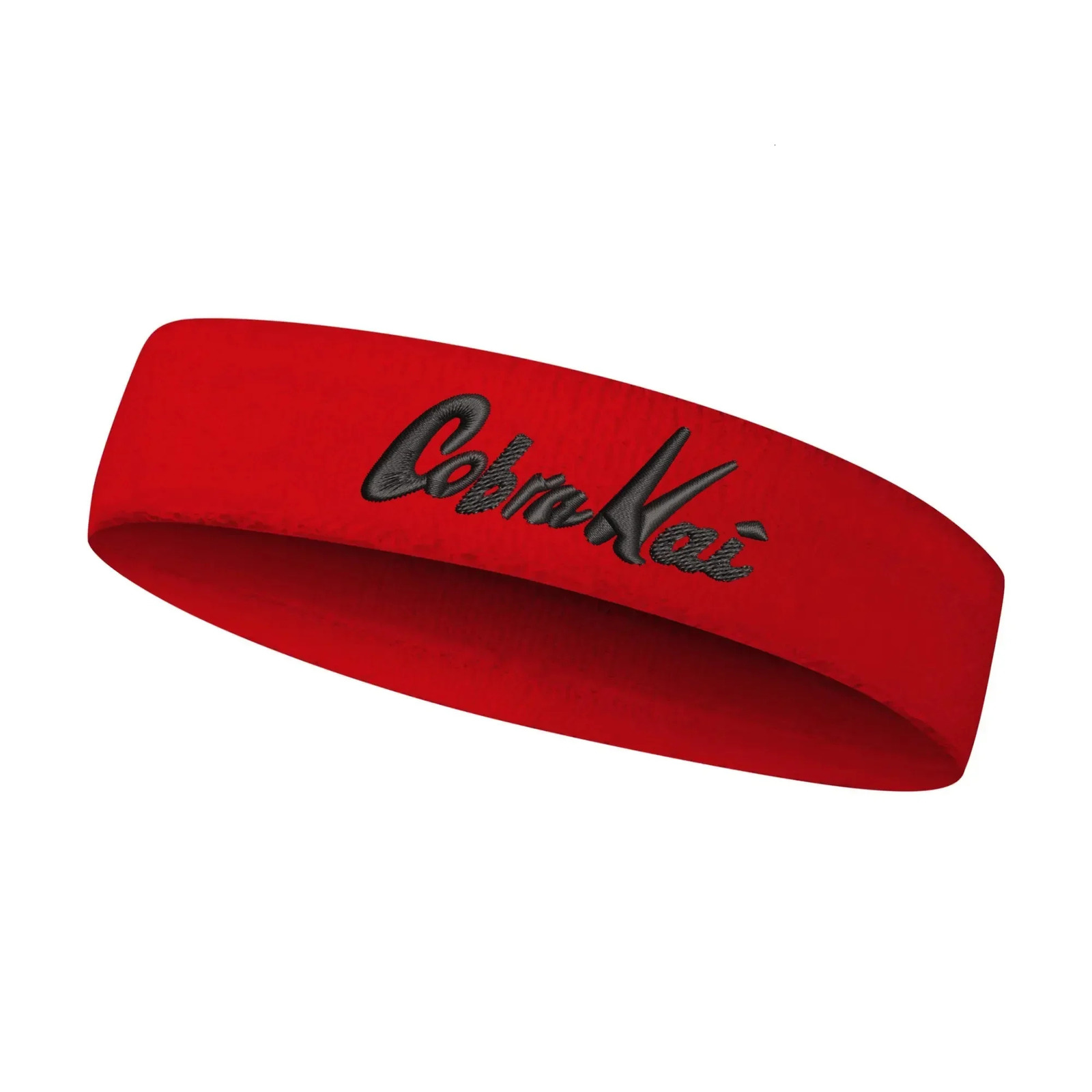 Cobra Kai Embroidered Sports Headband Mens and Womens Sweatband Bandana Fitness Sweatband Absorbent Band DIY Name and Team Name and Color 250314