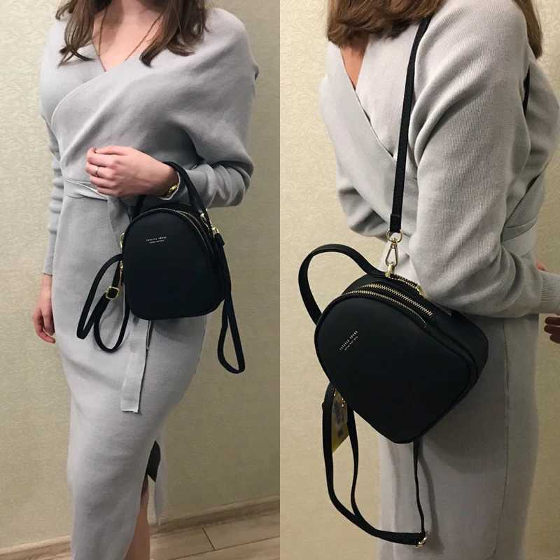 New Arrival Mini Backpack Purse for Women Ladies Tote Multi-Function Luxury Shoulder Bag Solid Color Ladies Casual Bag Womens Backpack T250315