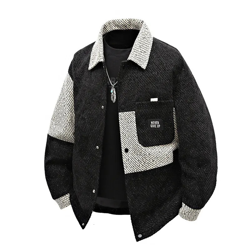 Striped Colourblock jacket Spring mens fashionable retro street oversized 250313