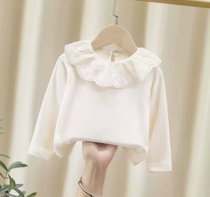Ddmyshoesvip Women S Treasure Bottom Shirt Spring And New Style Doll Collar Children S Autumn Clothing Baby Interior Top For Girls
