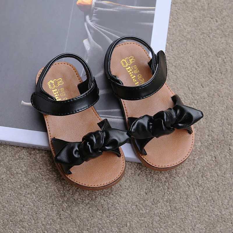 Girls Sandals Fashion Princess Classic Baby Girls Childrens Summer Sandals Childrens Sweet Summer Shoes Soft 21-30 Hot Selling BowT250315
