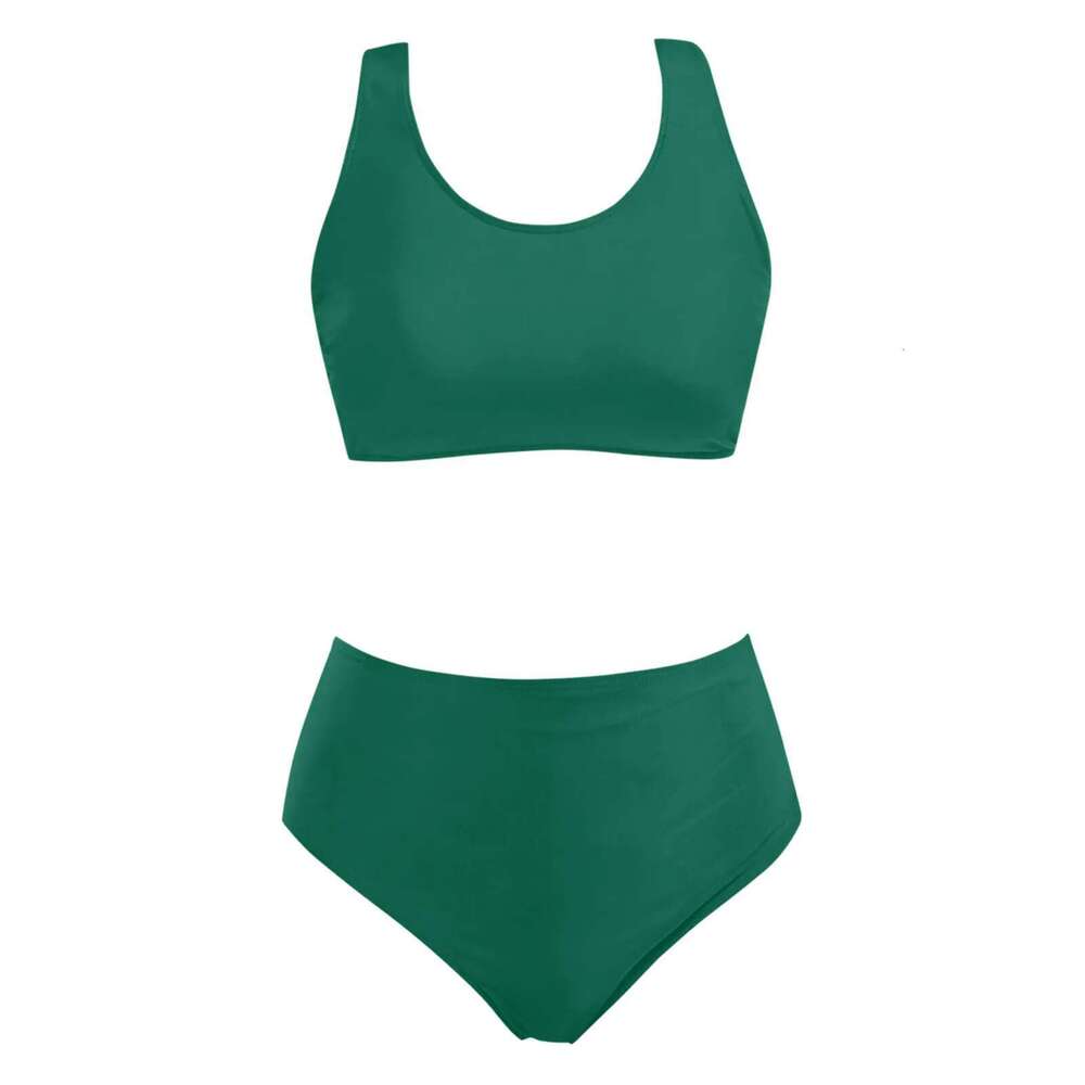 Surf Yoga Running Separate Swimwear Women High Waist Bikini Set Sexy Push Up Swimwear Two Pieces Tank Top Swimwear For Women