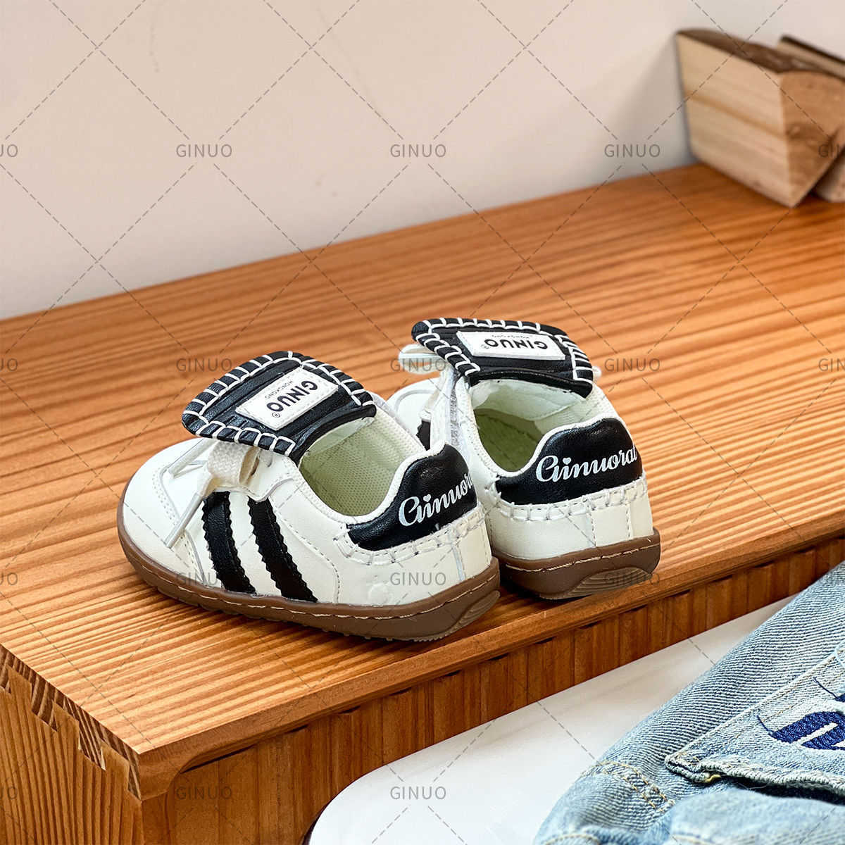 Athletic Outdoor 17-30 Baby board shoes boys white shoes spring and autumn new styles girls moral training shoes baby walking shoesY250314ULHH