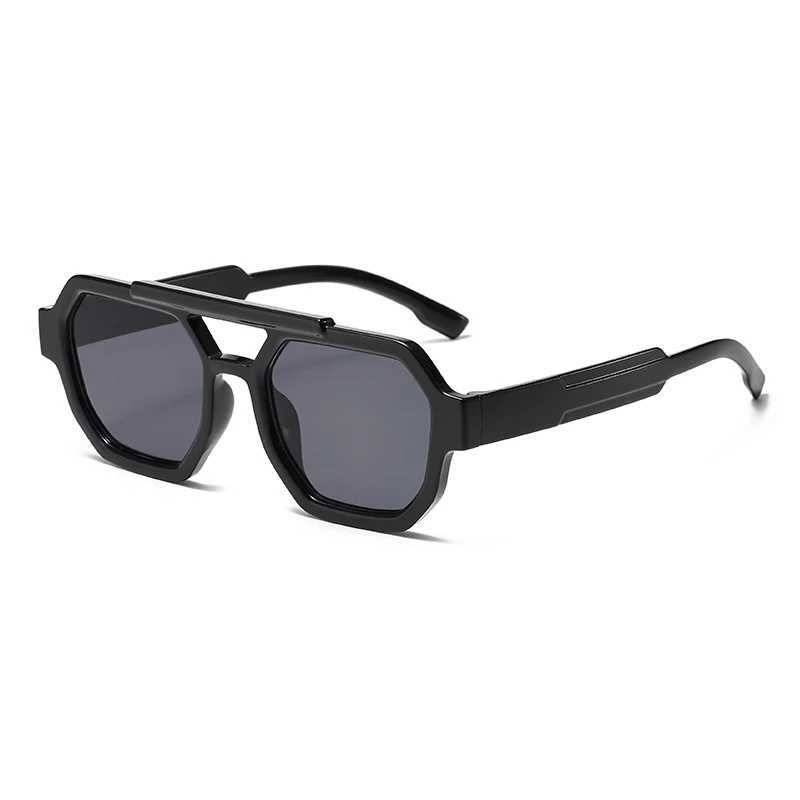 2025 New Double Bridge Sunglasses Square Sunglasses Womens Sunglasses Trend 3011 W250315