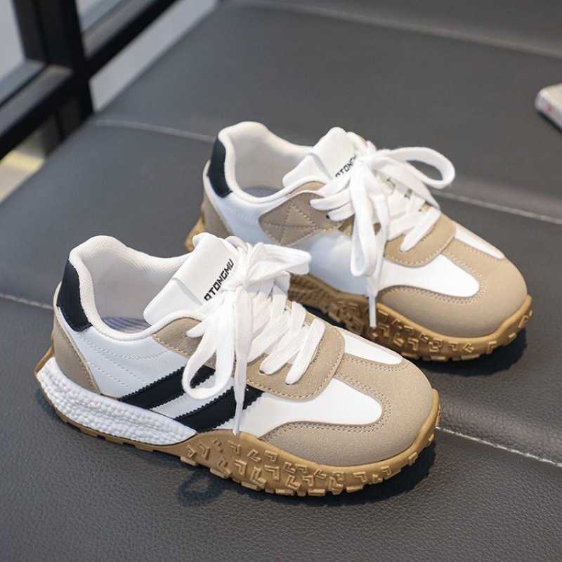 Athletic Outdoor Girls board shoes for spring and autumn 2025 new German training shoes childrens breathable sports shoes boys soft soled Forrest Gump
