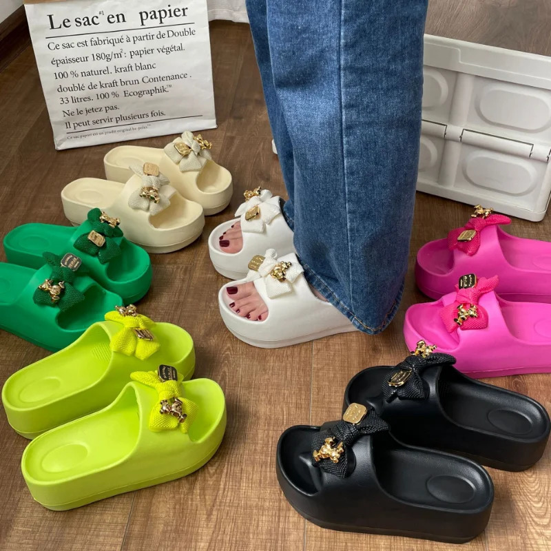 Women Chunky Platform Sandals Casual Anti-slip Slides Summer Wedge Slippers Woman Fashion EVA Outdoor Beach Slippers Flip Flops 250314