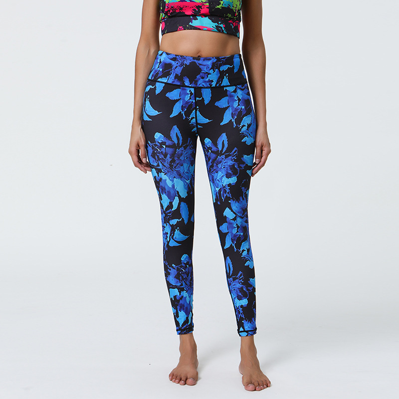New Yoga leggings Pants with High Waist, Hip Lifting, Printed Bottom, Women's Summer Sports and Fitness Pants, Thin Edition, tracksuit
