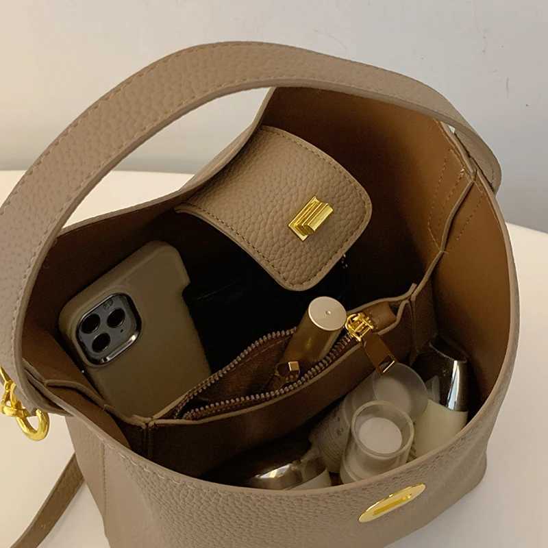 Womens cross bag womens bucket bag large capacity single shoulder fully matched handbag Y250315