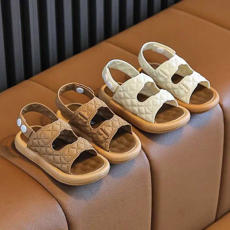 New Summer Concise Trend Flat Sandals For Girls Boys Aged 2-8 Children Slippers Non-slip Outdoors Seabeach Flip Flops Kids ShoesT250315 z250708AC48