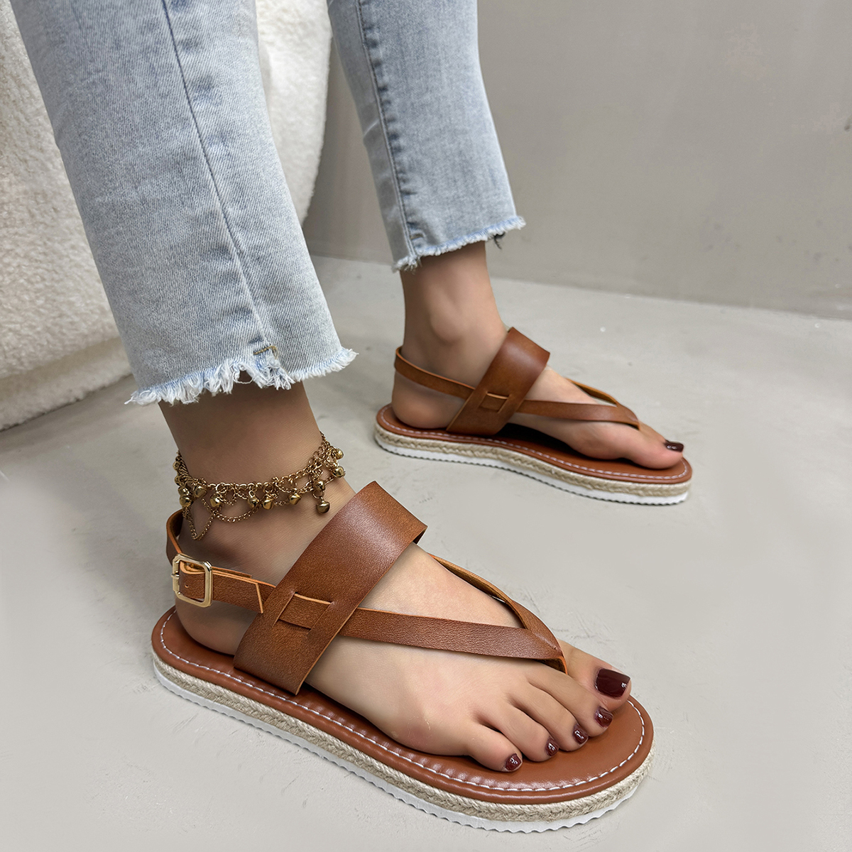 Women's Flat Sandals - Comfortable Summer Footwear for Ladies