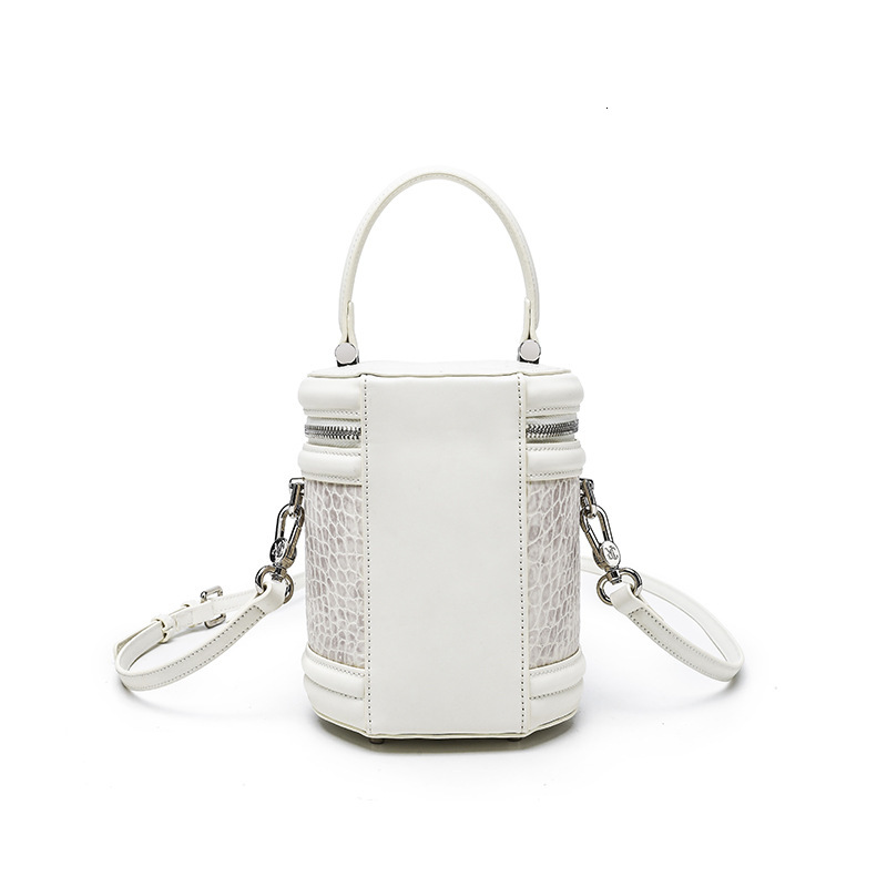 Counter Leather Niche Bucket For Women 2024 New High-End Cylindrical Bag, Single Shoulder Crossbody Small Bag
