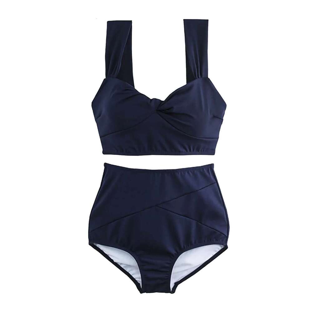 Swimwear women's high waisted bikini tie off swimsuit two-piece lace up swimsuit Ropa de Praia swimsuit