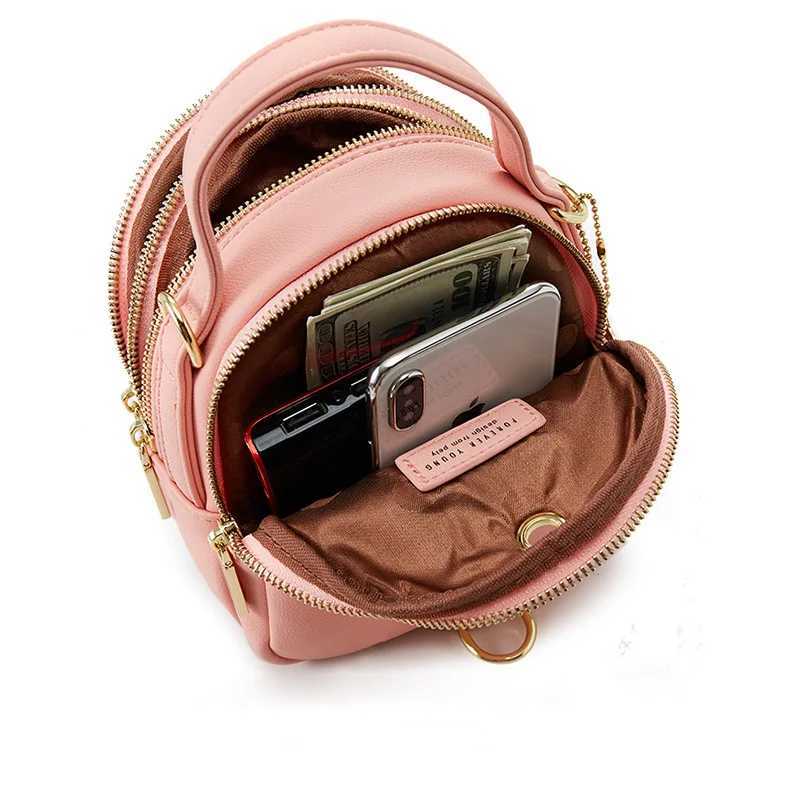 New Arrival Mini Backpack Purse for Women Ladies Tote Multi-Function Luxury Shoulder Bag Solid Color Ladies Casual Bag Womens Backpack T250315