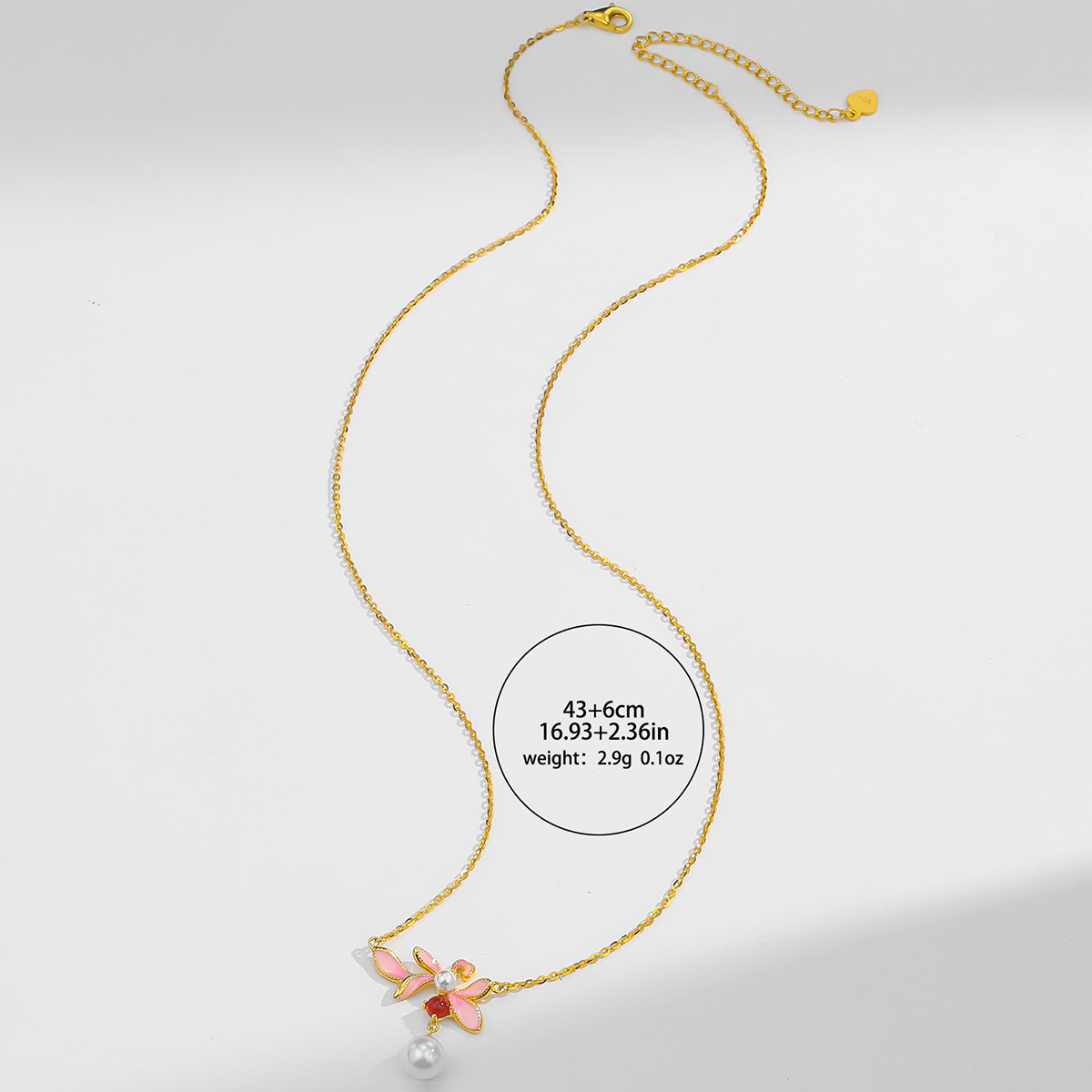 S925 Silver Necklace For Women New Chinese Style National Style Color Glaze Flowers Convallaria Small Design Flowers Sterling Silver Collarbone Chain