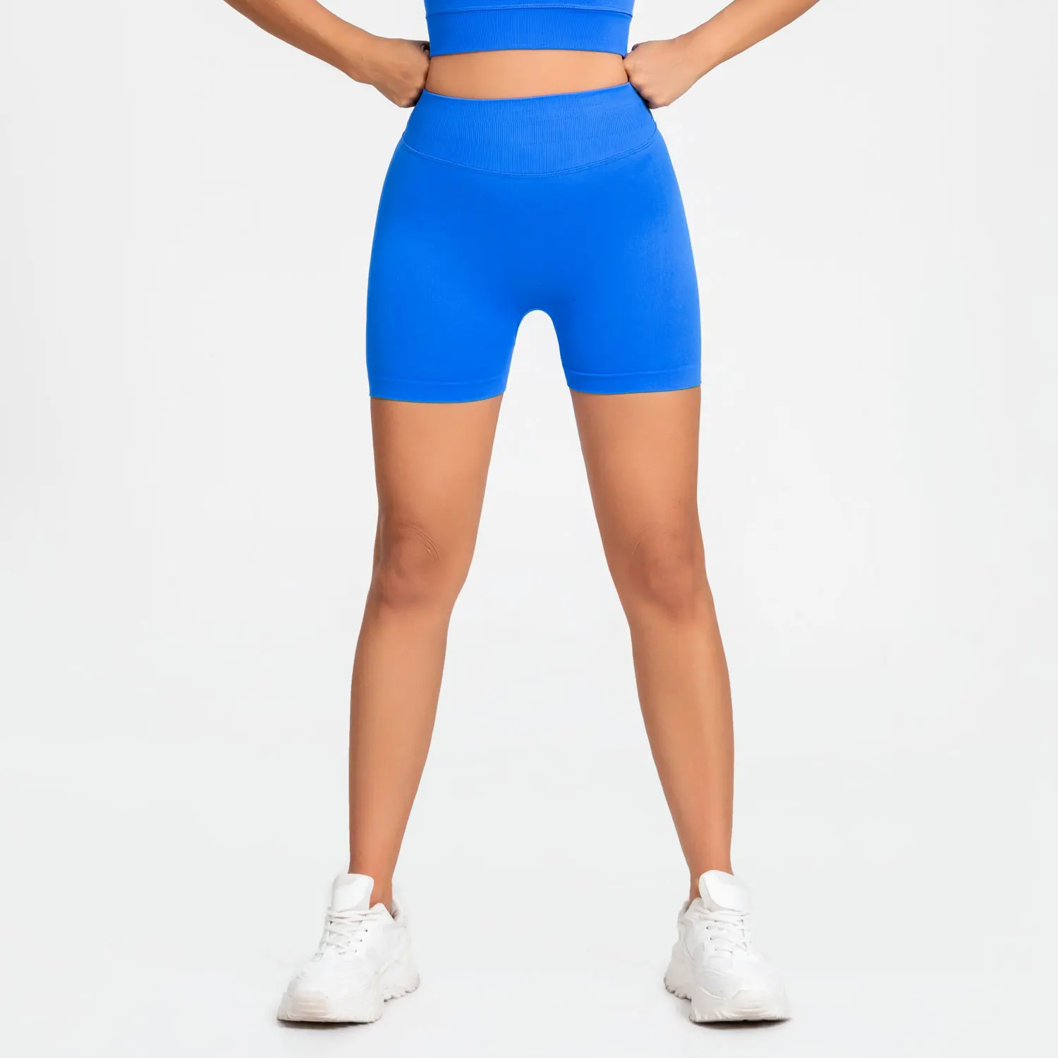 NCLAGEN Womens Impact Band High Sports Workout Shorts Gym Running Seamless Leggings Scrunch Booty Hip Lifting Yoga Bottoms 250314