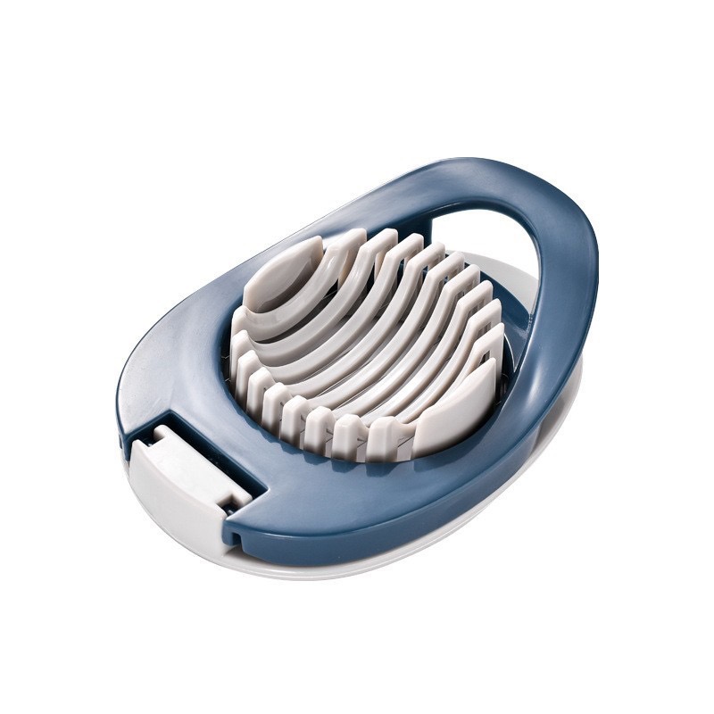 Creative New 2-in-1 Stainless Steel Creative Pi Egg Slicer Egg Sausage Slicer Boat Shape Two Colors