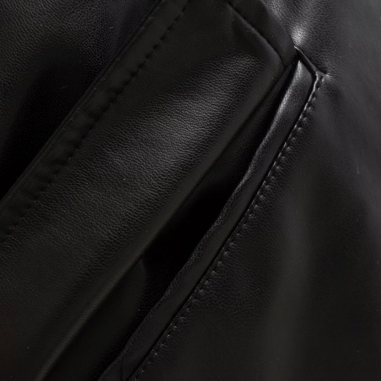 2025 Spring New Product Style Fashionable Casual Loose Collar Imitation Leather Jacket Coat Women's Top