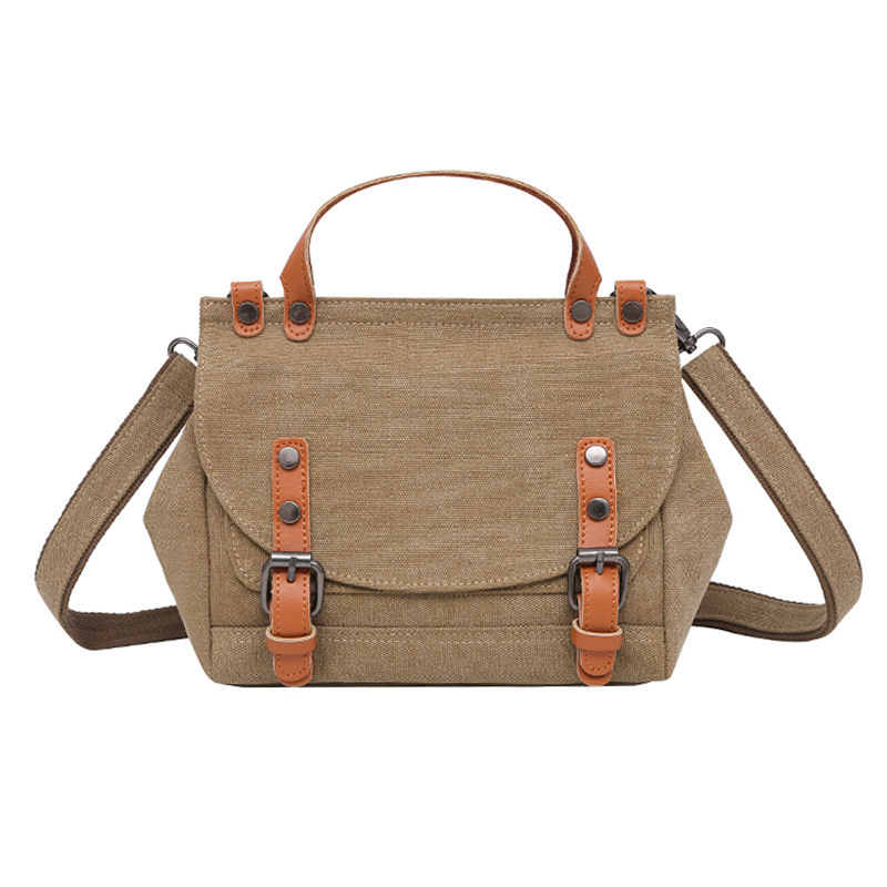 Canvas backpack for women, Korean version versatile casual crossbody, trendy women's fashion handbag, shoulder designer