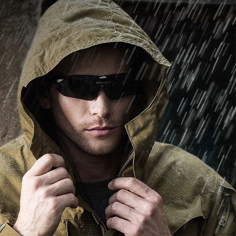 Outdoor Tactical Jacket Mens Autumn And Winter Waterproof Windbreaker Medium Long Camouflage Battlefield Assault Fashion Suit 250312