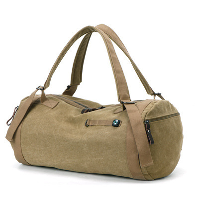 Fashion outdoor sports backpack, large capacity fitness canvas travel unisex bucket designer bag