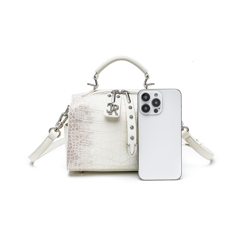 Trendy Handbag For Women With A High-End Feel, Crocodile Patterned Genuine Leather 2024 New Crossbody, Shiny Pillow, Single Shoulder Bag, Trendy