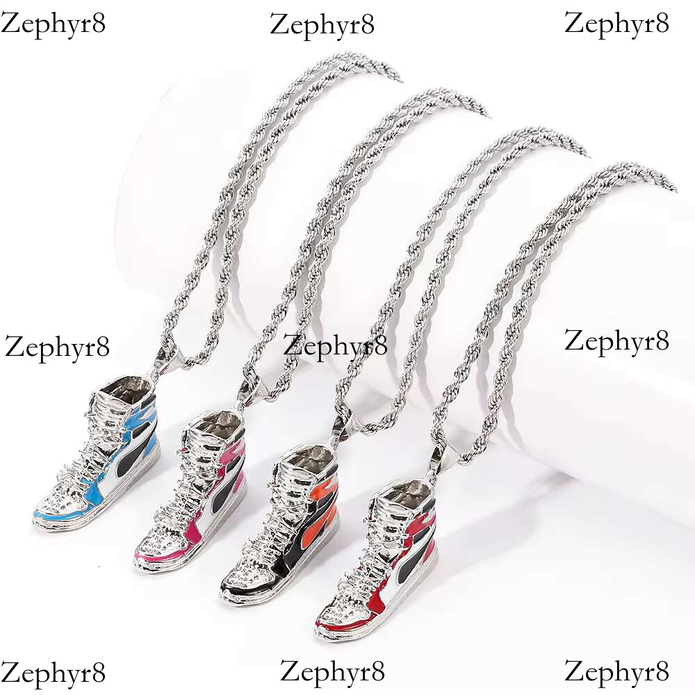 2025 New model Cool Collar Street Style Fashion Environmental Protection Punk Hiphop Rapper Men Sports Shoe Pendant Jewelry Necklace