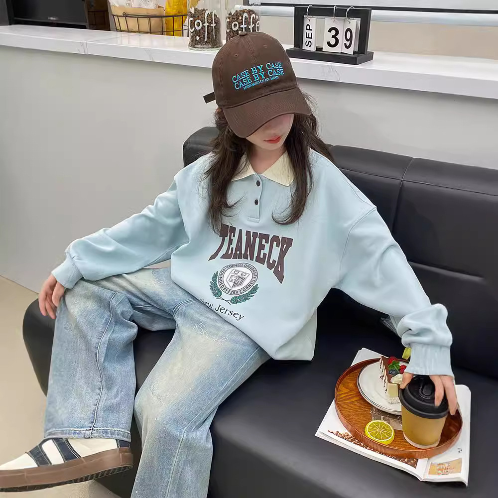 Ddmyshoesvip Girls Hoodie New Adult Women S Clothing Children S Early Polo Shirt Girls Spring And Autumn Collection Top