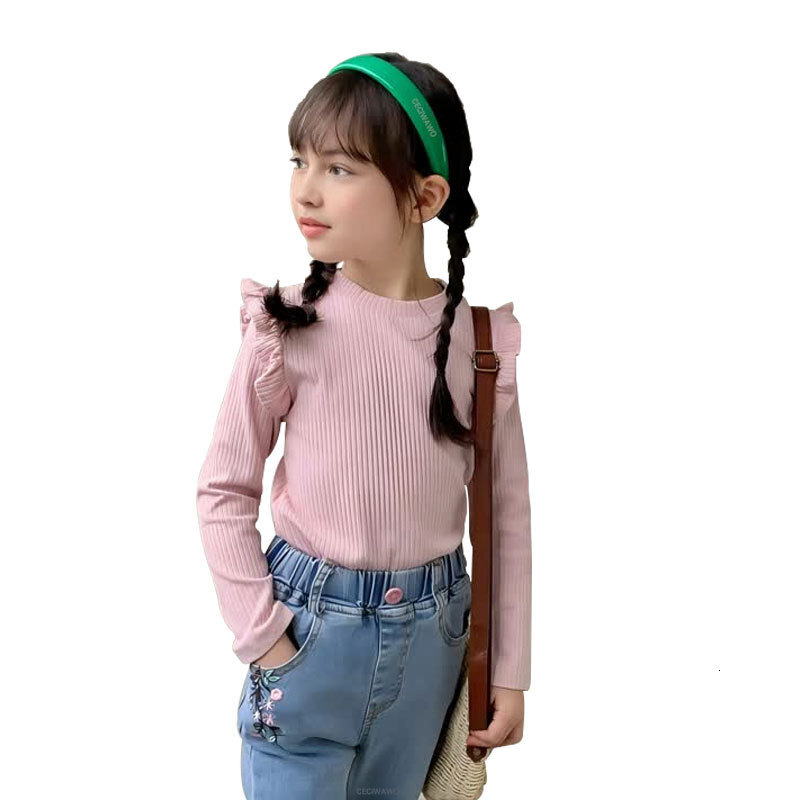 Ddmyshoesvip Girls Base Shirt For Spring And Autumn Children S Long Sleeved T Shirt Girls Inner Top Baby Hoodie Stylish Autumn Outfit