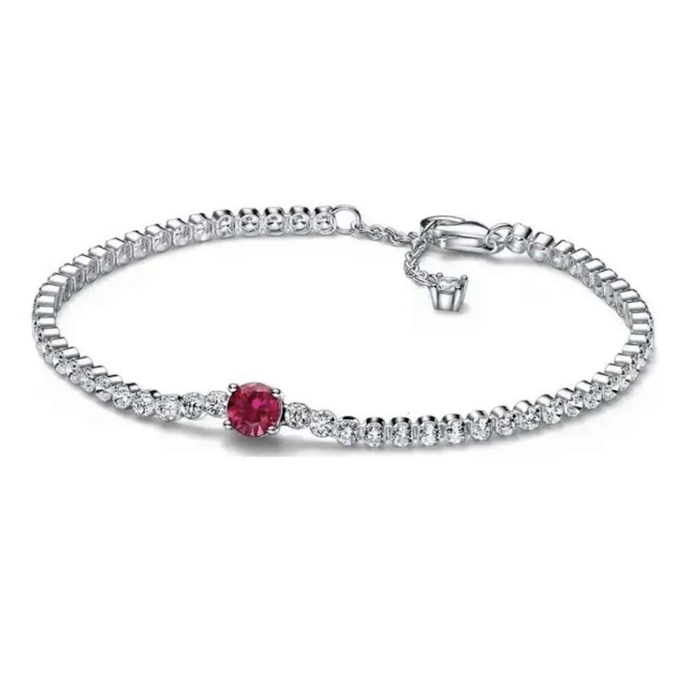 2024 Hot New 925 Sterling Silver Classic Heart Star Tennis Bracelet Suitable For Women DIY Fine Jewelry Special Gift