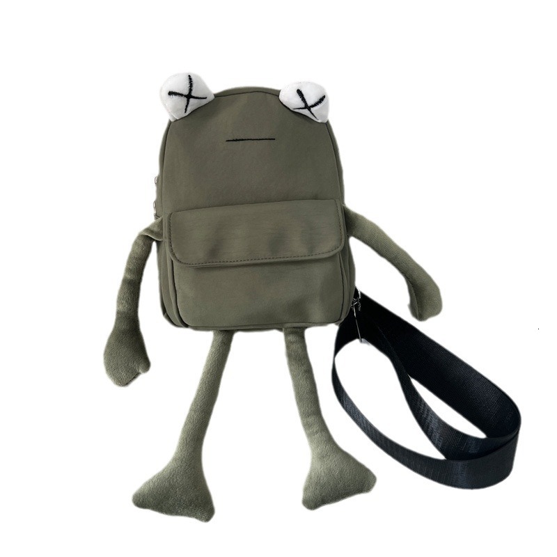 Cartoon backpack Small New Trendy Instagram Popular Girl Creative Personality Cute Frog Crossbody Women's Chest designer shoulder bag