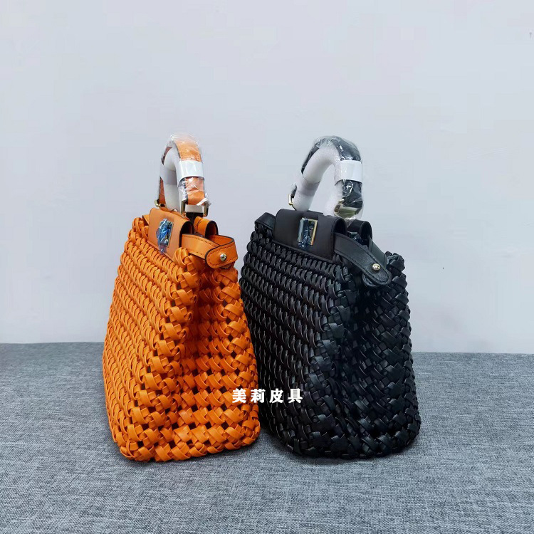 Hollow Niche Design, Fashionable Handbag, Hand Woven Kelly Bag, Crossbody Bag