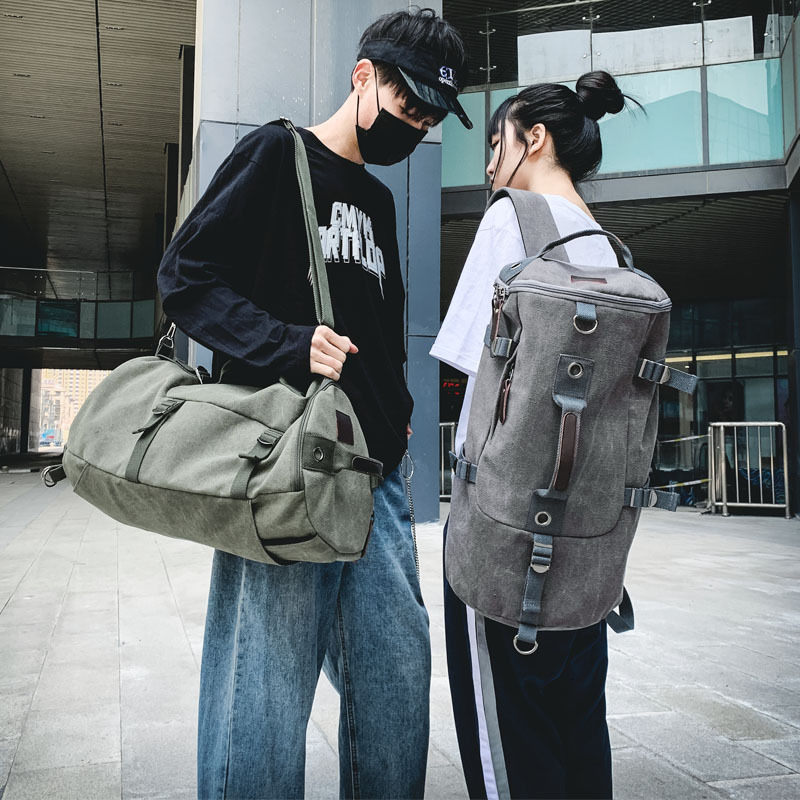 Fashionable backpack bag, large capacity men's outdoor travel sports backpack, trendy canvas student designer bag