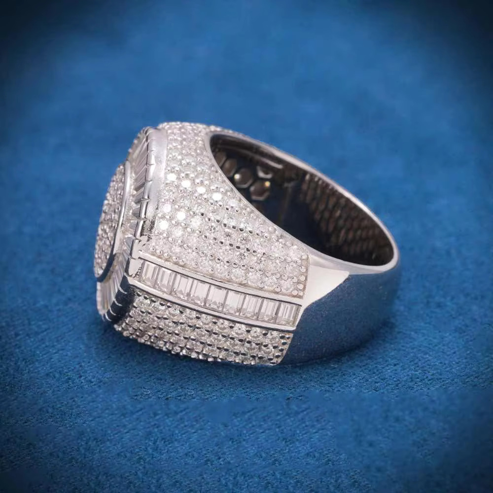 Luxury Hip Diamond Rings Lab Grown Street Rapper Fashion Statement Rings for Fine Jewelry Collections at Best Prices