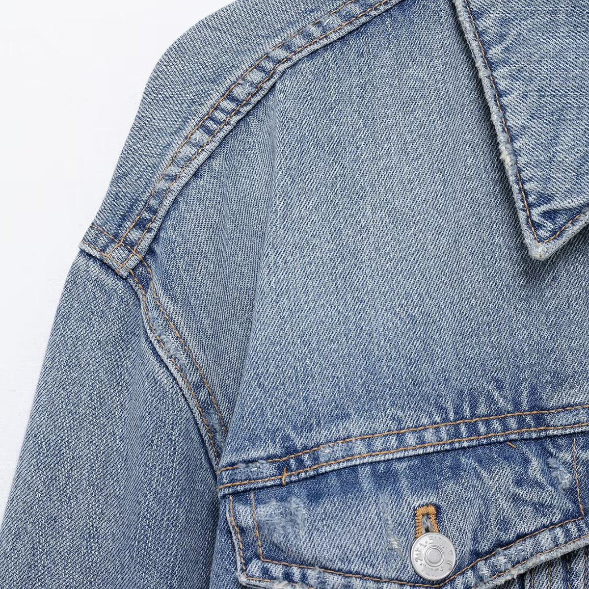 2025 Spring New Product Style Fashion Trend Versatile Water Diamond Decoration Denim Jacket Coat Women's Top