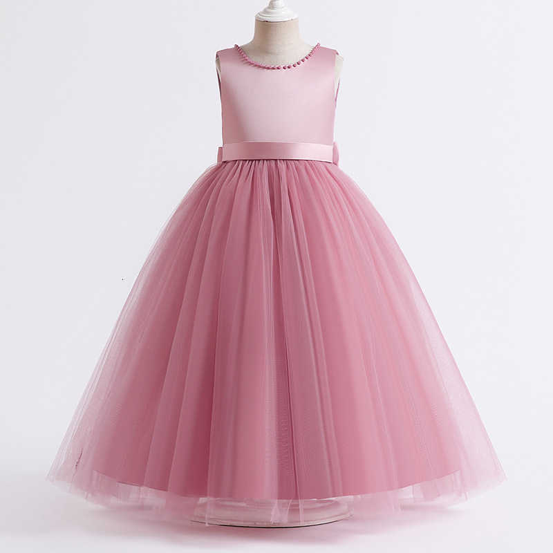 Girl's Dresses Flower girl wedding dress, girl backless dress, little girl host party dress, fluffy dress