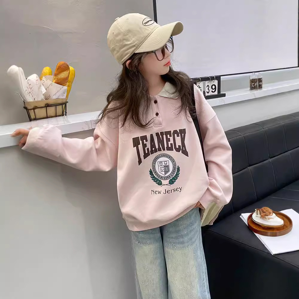 Ddmyshoesvip Girls Hoodie New Adult Women S Clothing Children S Early Polo Shirt Girls Spring And Autumn Collection Top
