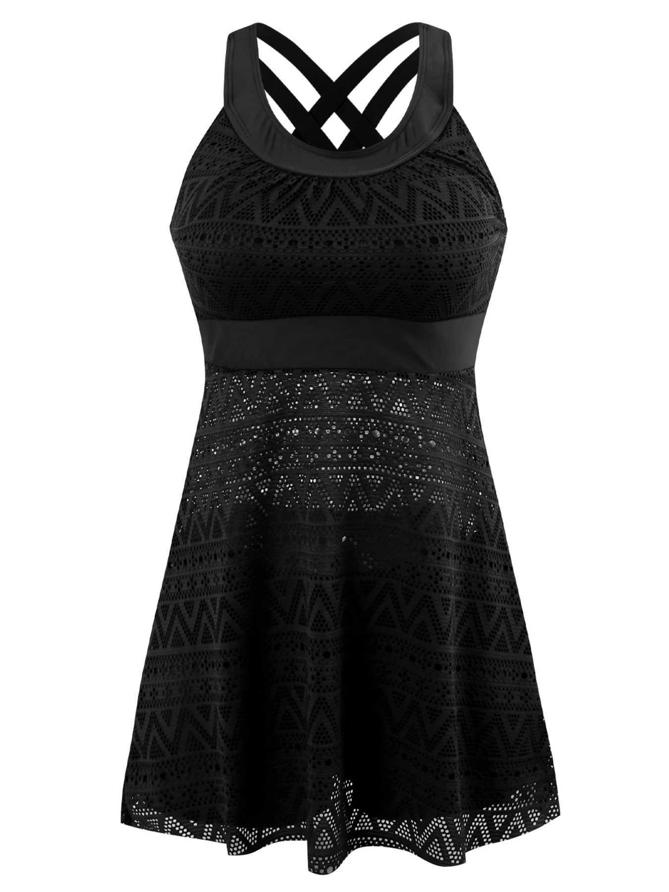 2015 new sexy lace mesh Tankini swimsuit mid waist swimsuit womens swimsuit Fa Cross swimsuit summer beachwear XXLXJ250315