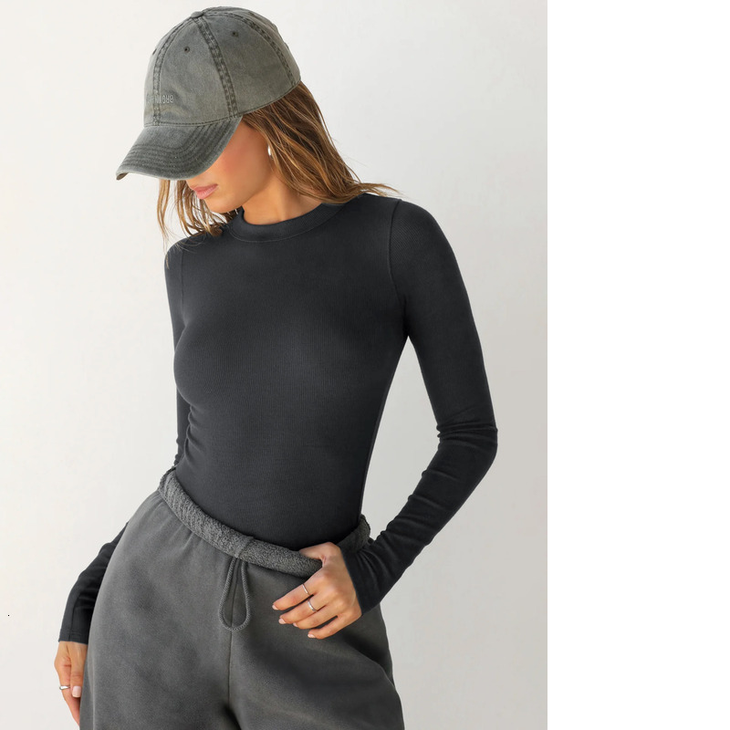 2024 Spring And Autumn American Style Y2k Top, Tight Fitting Spicy Girl Thread Long Sleeved T-Shirt, Worn High-End Feel On The Outside, Paired With A 