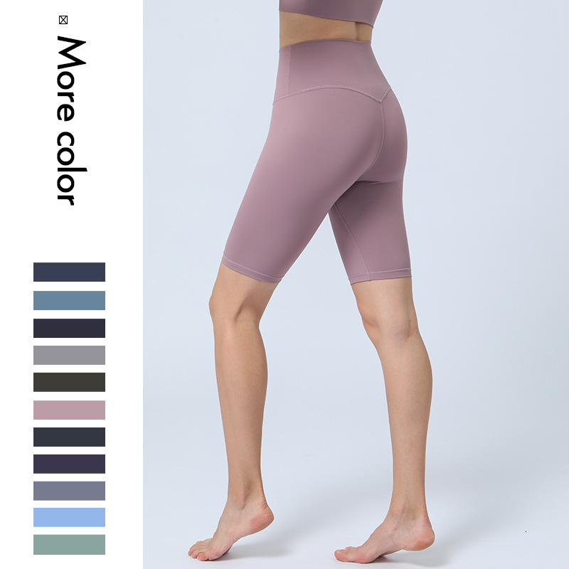 nylon tracksuit suede no T awkward line yoga women's high waisted five point shorts cycling sports fitness pants leggings
