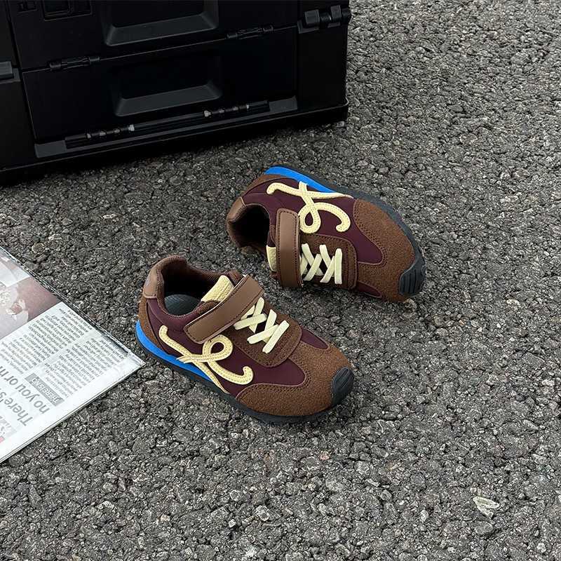 Athletic Outdoor Childrens Forrest Gump shoes 2025 spring new sports shoes breathable real soft leather mens shoes anti slip trendy brand girls shoesY