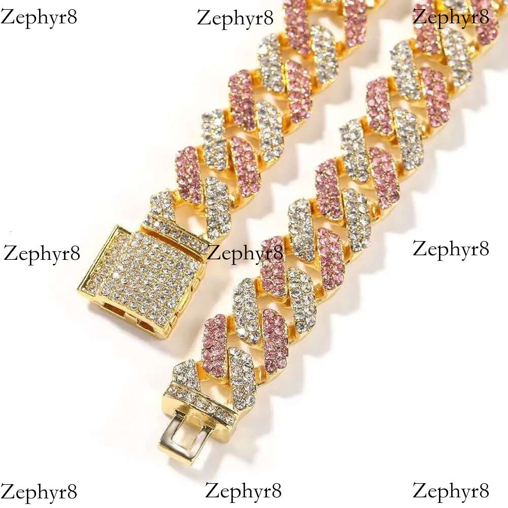New Cuban chain alloy full dia 13MM hip-hop rap men's cool necklace jewelry