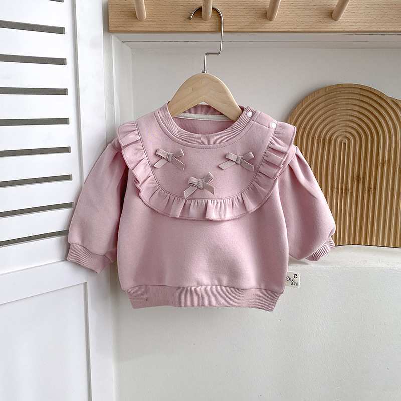 Ddmyshoesvip Baby Hoodies Baby Clothes Female Babies Little Girls And Autumn Seasons One Year Old Fashion Spring Style Western Style Tops