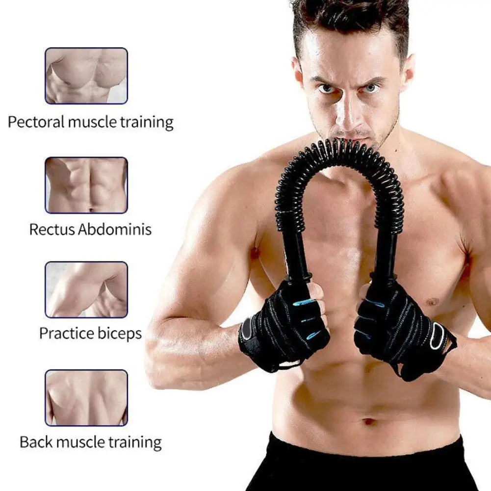 Arm Chest Strength Training Spring Power Twister Bar Developer Sport Tools Men 20KG Hosue Adult Exercise Office Unisex Fitn Z9O5 250314
