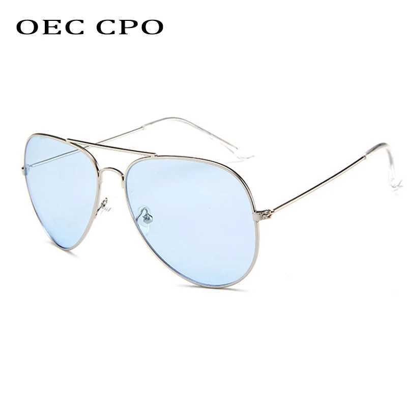 Fashion Clear Color Pilot Sunglasses Women Men Brand Designer Pink Blue Lens Sun Glasses Men Women Outdoor Glasses O644 W250315
